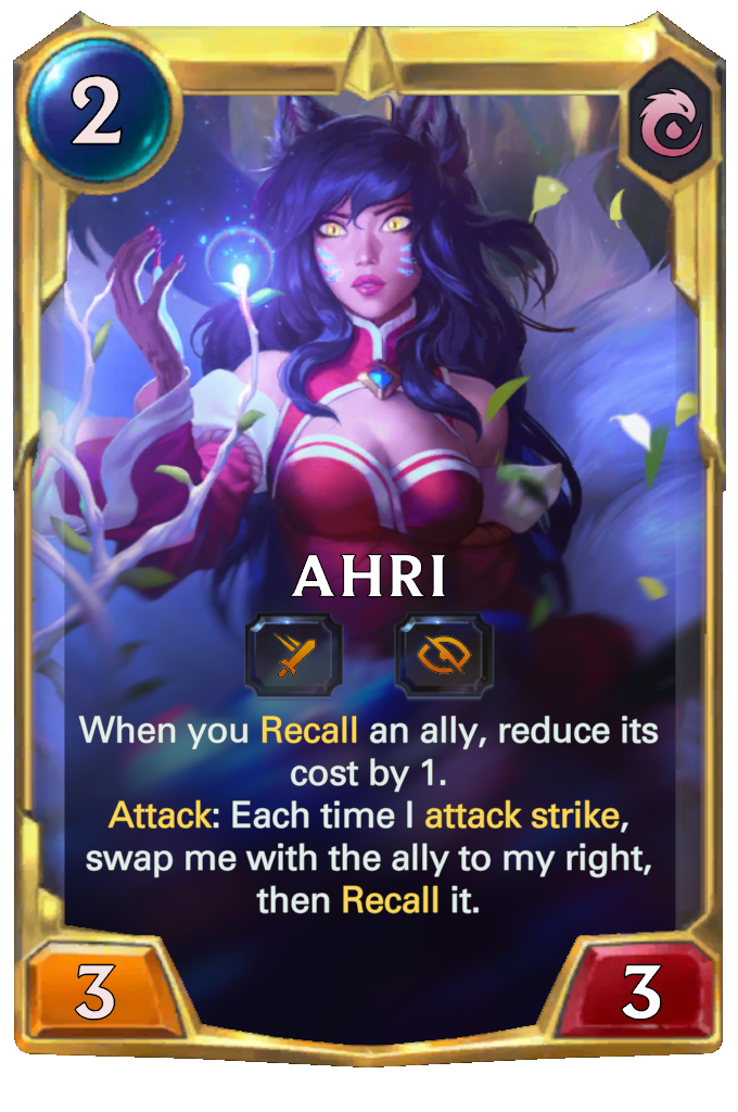 Ahri s card text does not work as written It works as one would expect